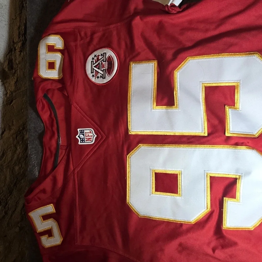 Nike Chris Jones #95 Kansas City Chiefs NFL Game Jersey Men's Sz L F1